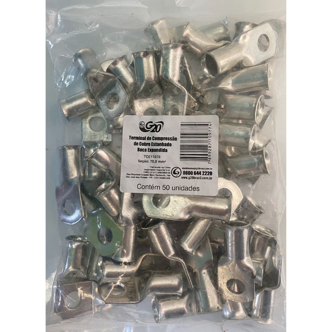 Terminal de Compressão Olhal com Boca Expandida 70,0mm² - 50 Unidades