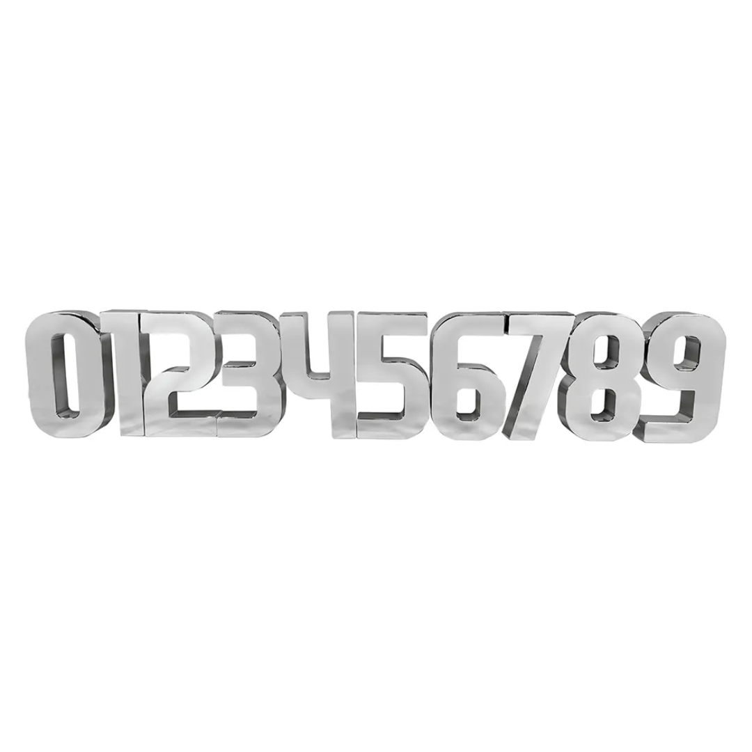 numeros cromados