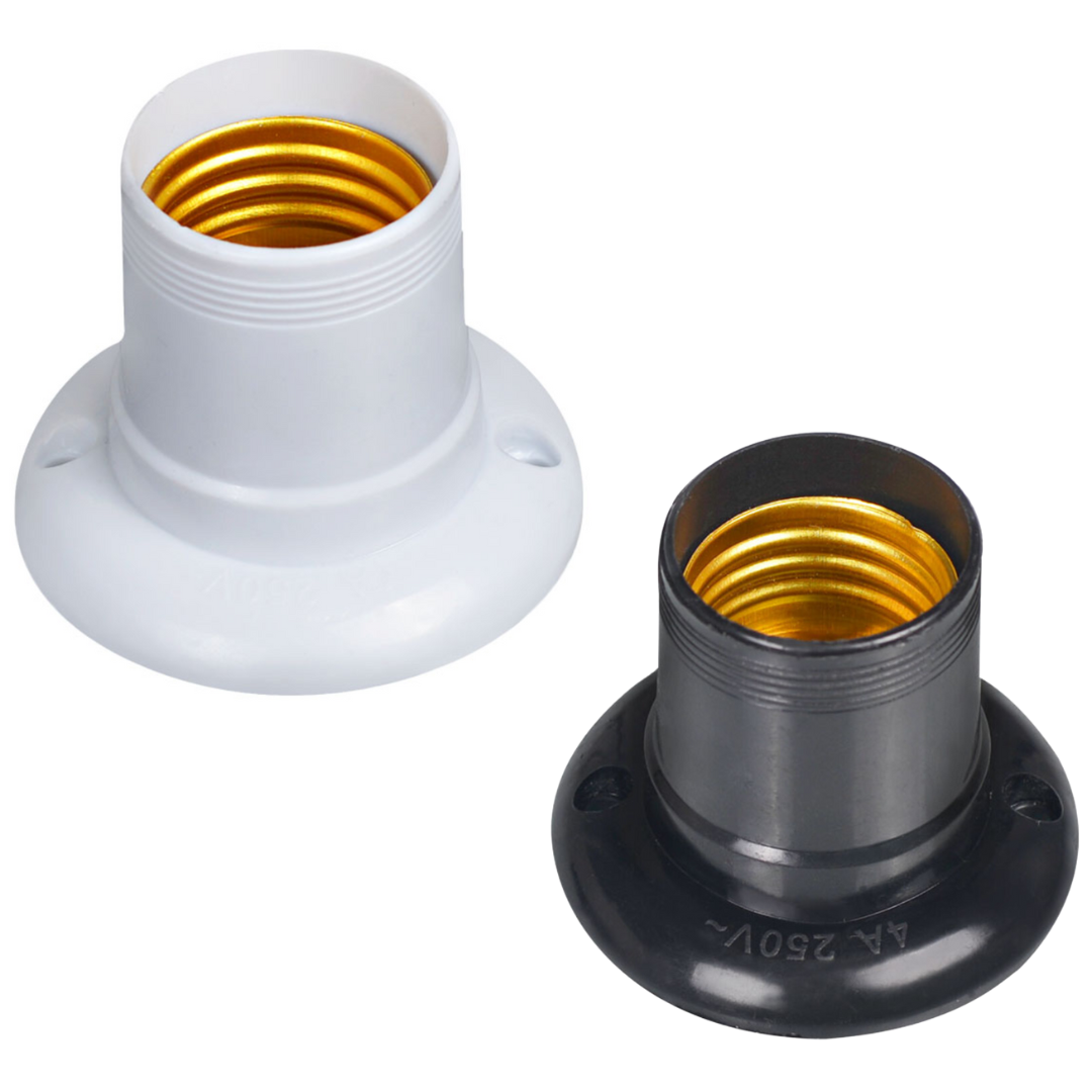 bocal fixo preto e branco