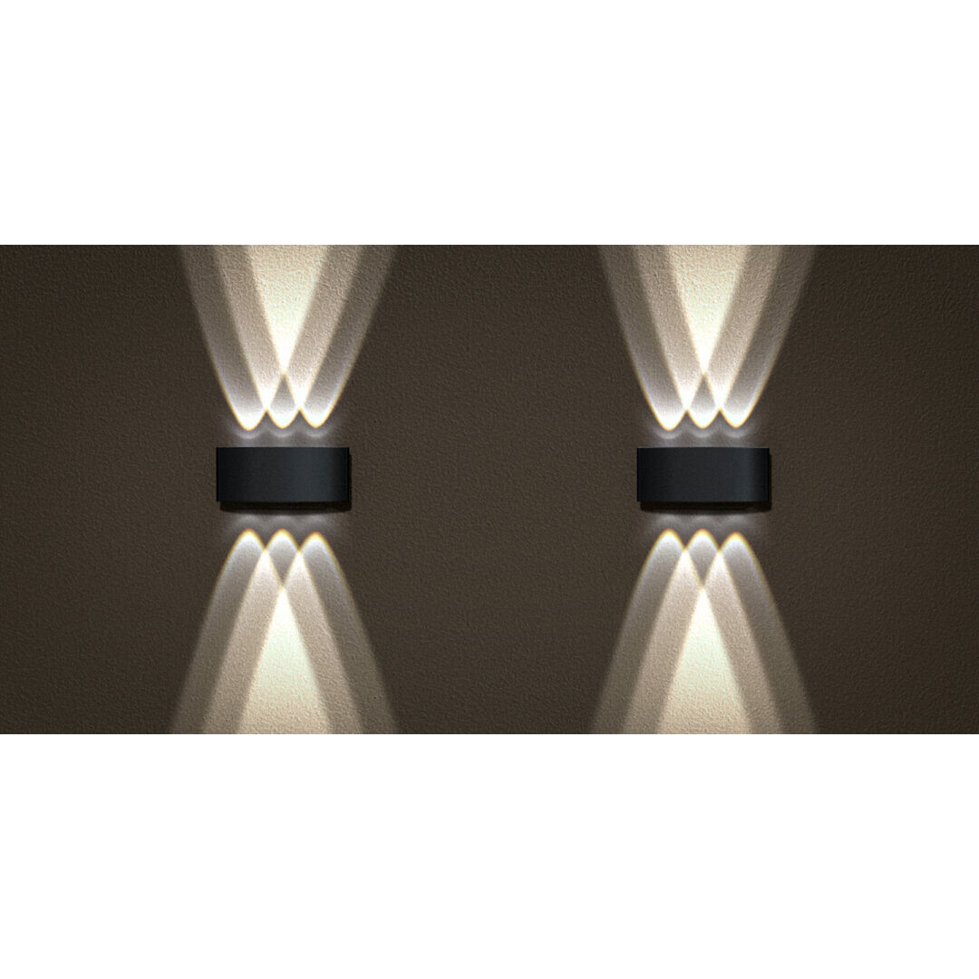 arandela lentille trois preta ambiente 6500k