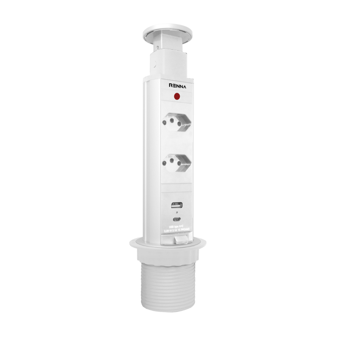 torre 2t 2usb branca