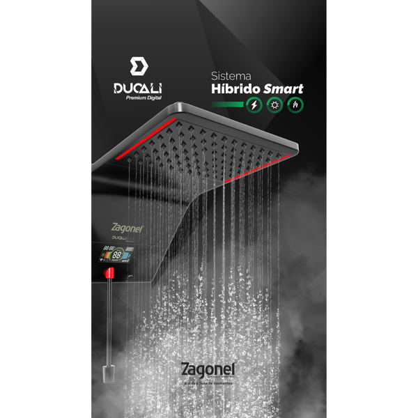 Ducha Ducali Premium 7500W Zagonel Black